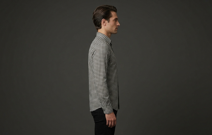 Black &amp; White Check Casual Shirt