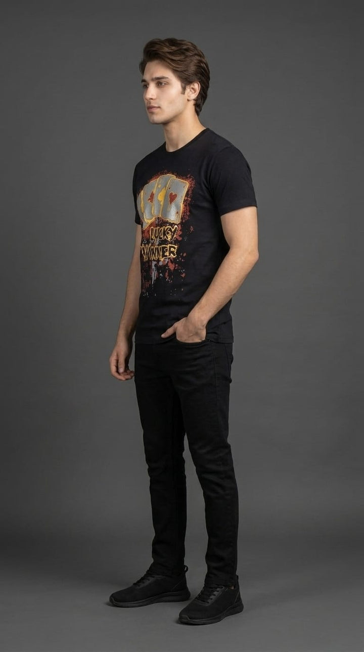 Lucky Winner Tee Black
