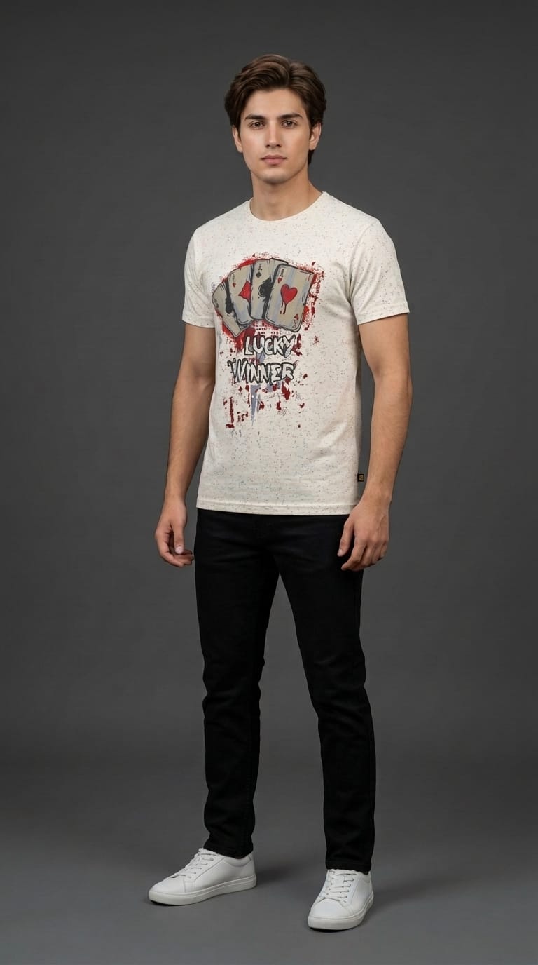 Lucky Winner Tee White