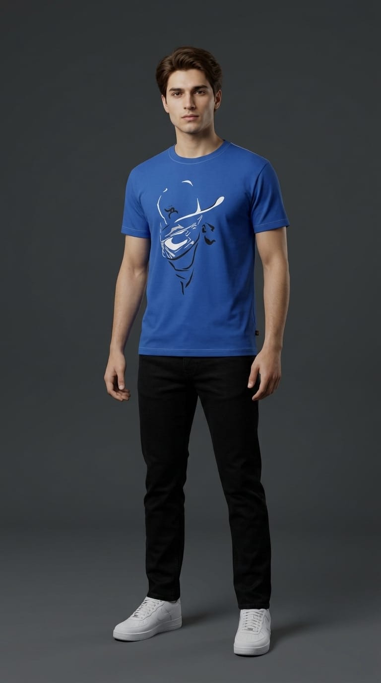 Blue Graphic T-Shirt