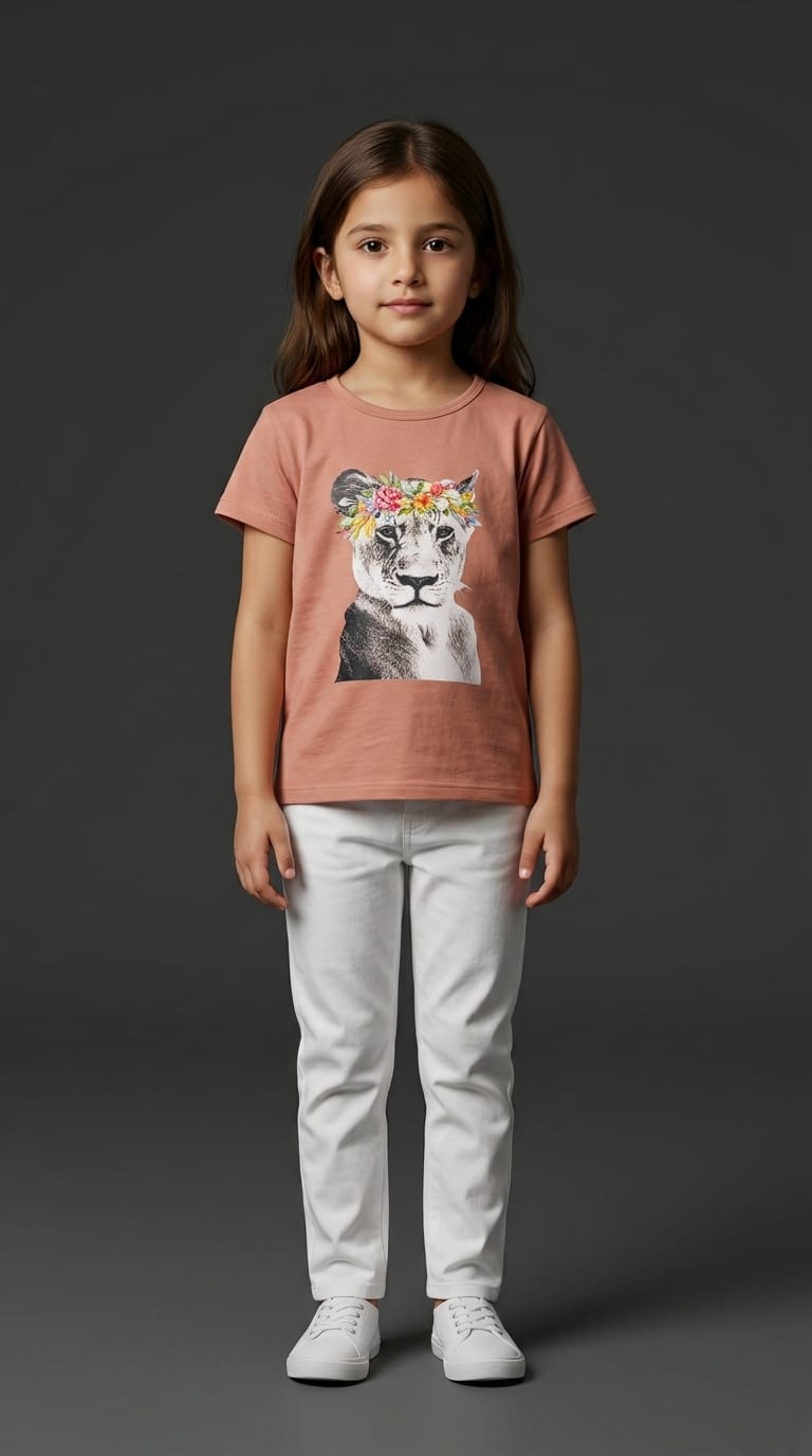Girls Lioness Graphic Tee