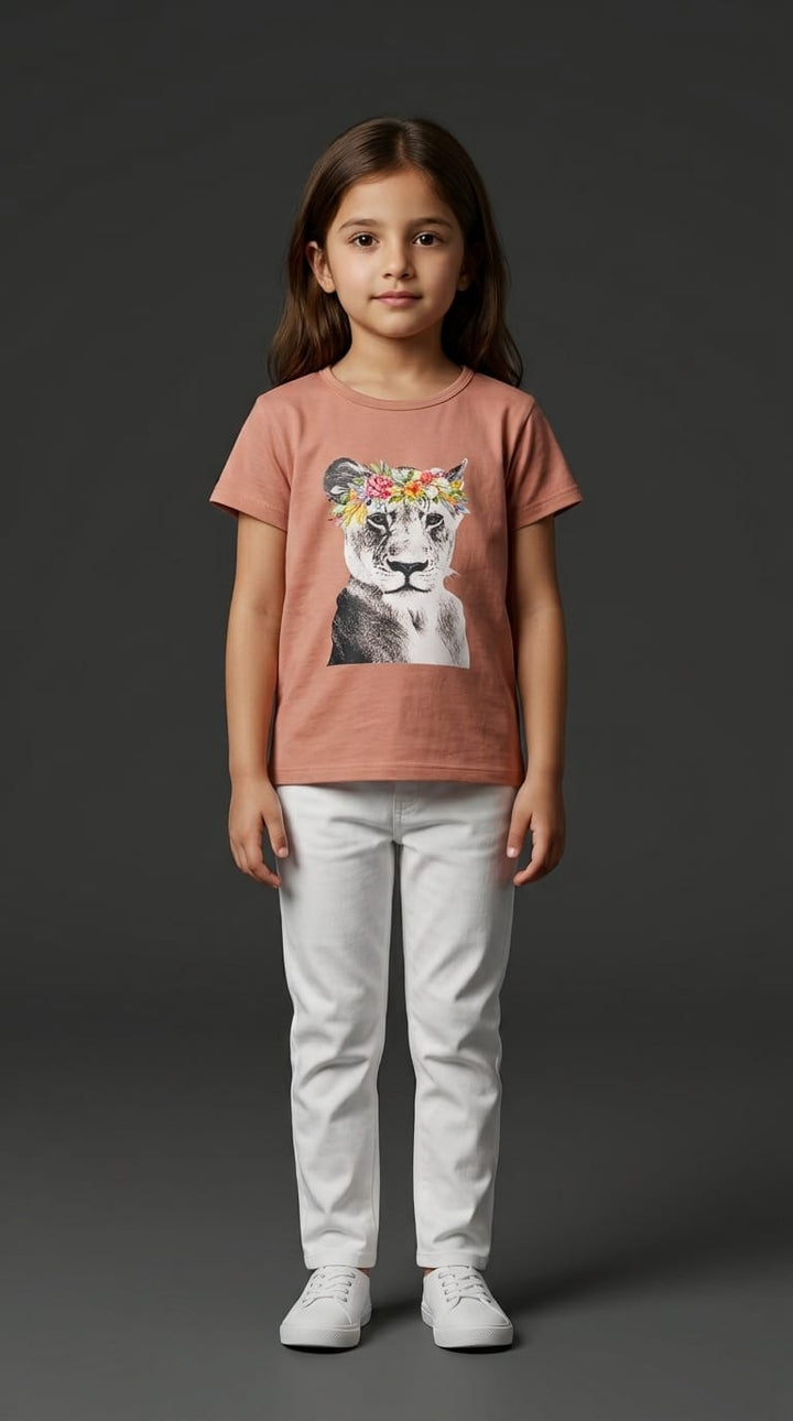 Girls Lioness Graphic Tee