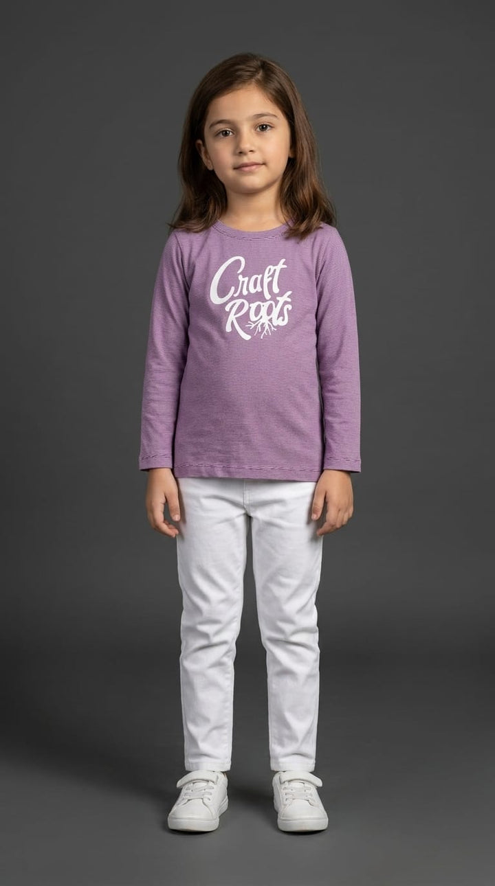 Girls Craft Roots full-Sleeve Tee
