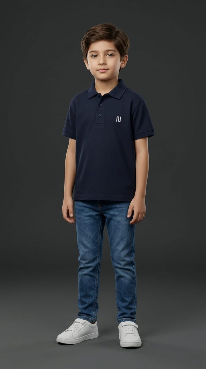 Boys Navy Polo Shirt