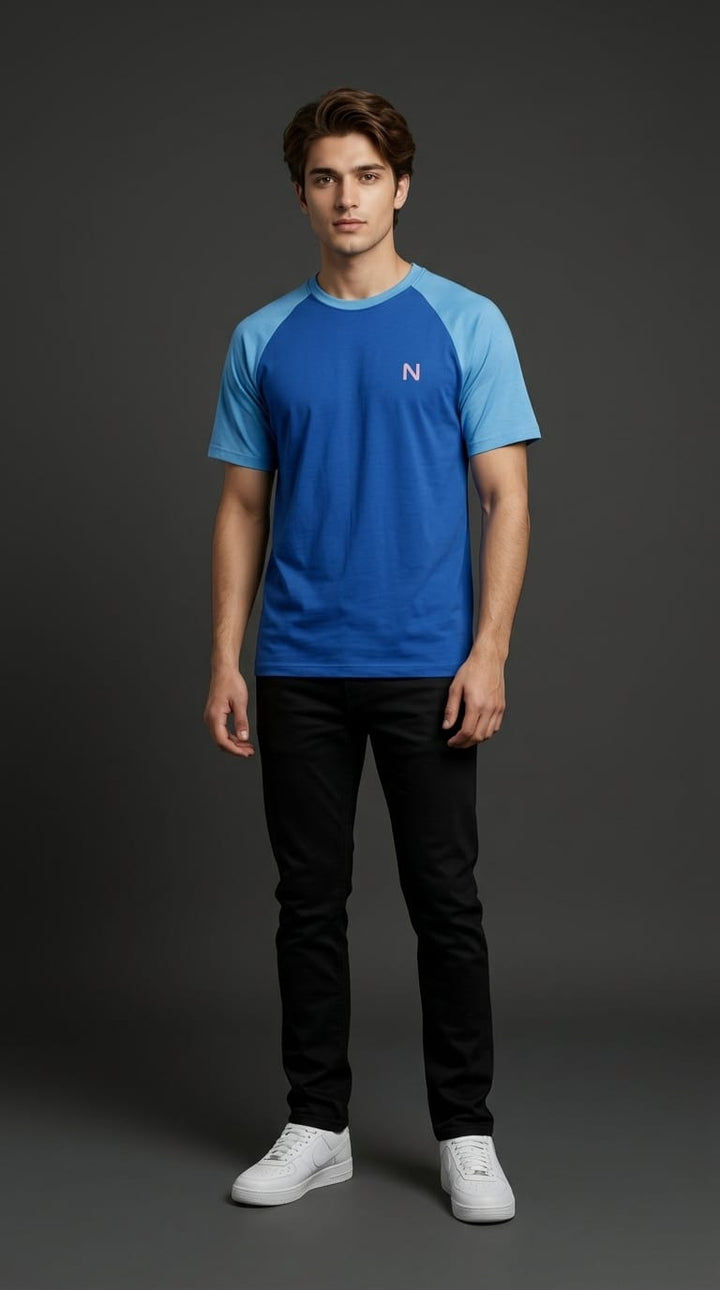 Blue Contrast Tee