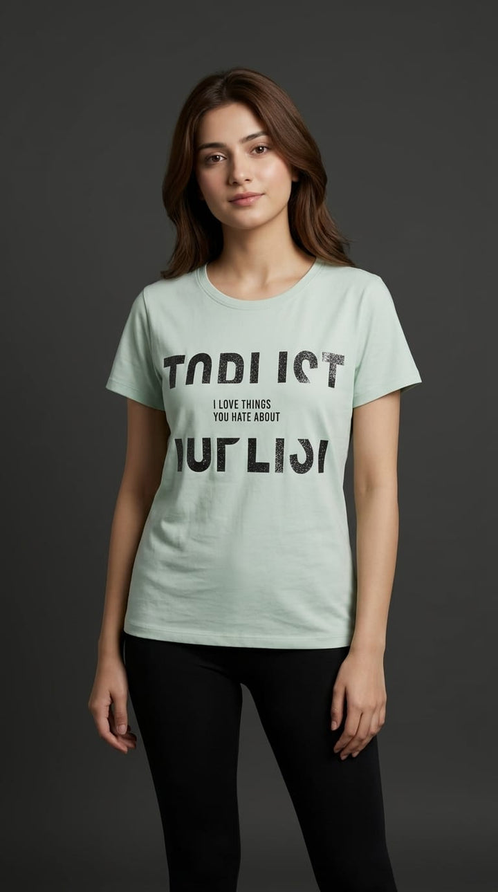 Women Top List Graphic Tee