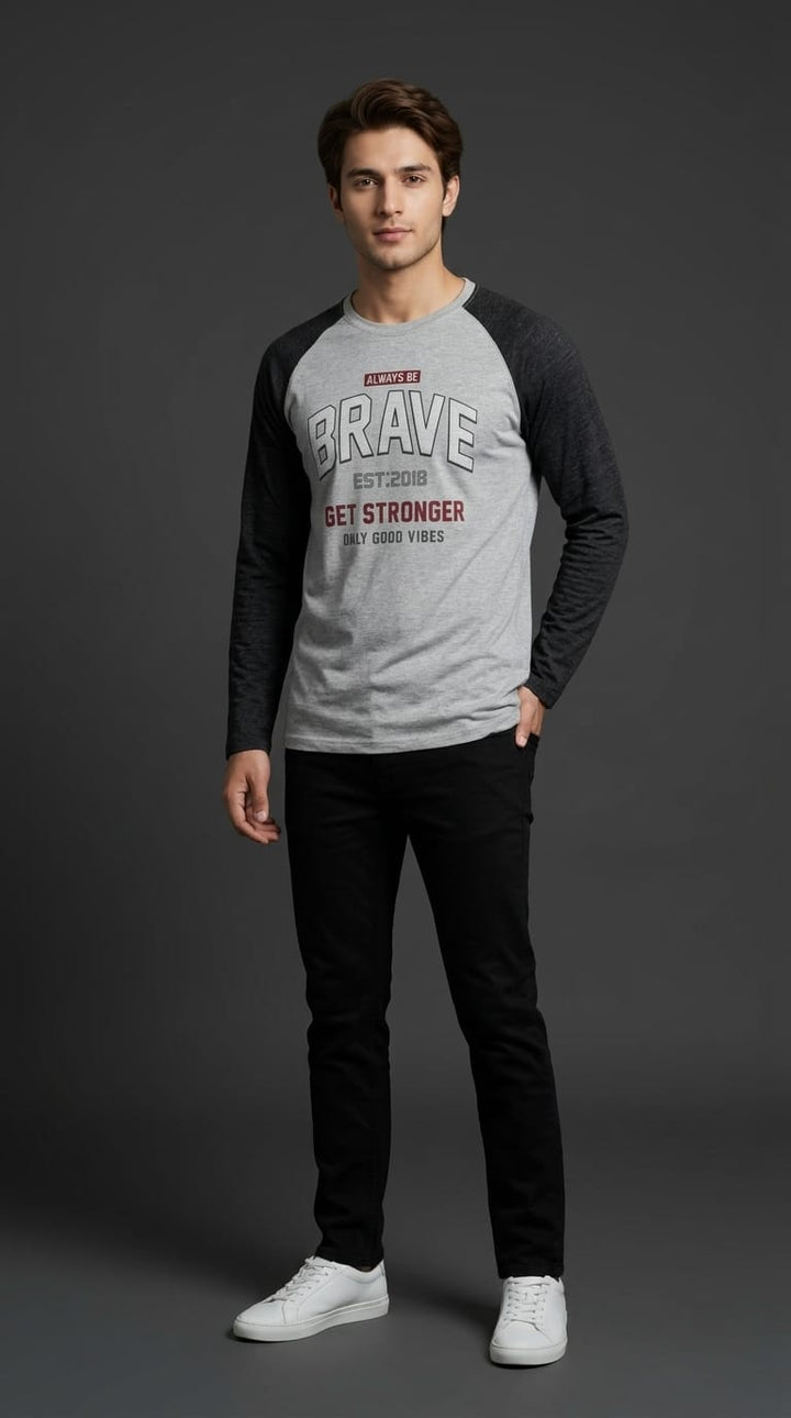 Brave Raglan Full Sleeve Tee