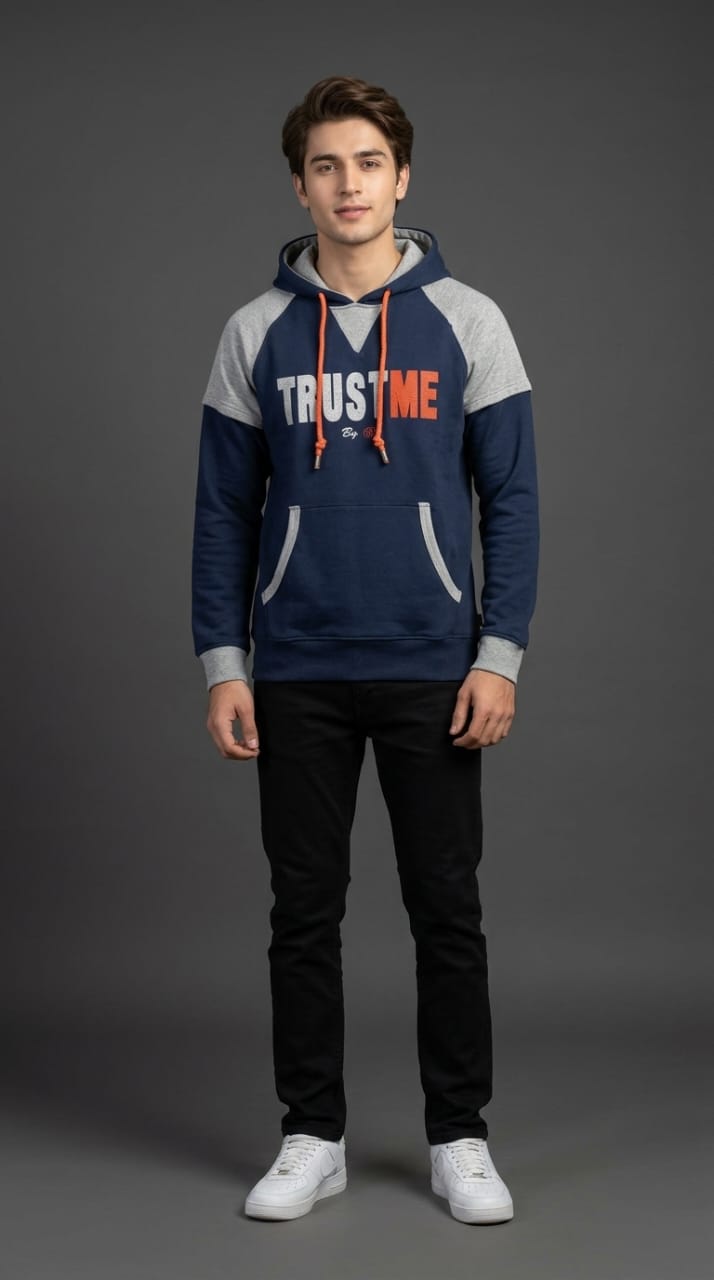 Trust Me Hoodie Navy