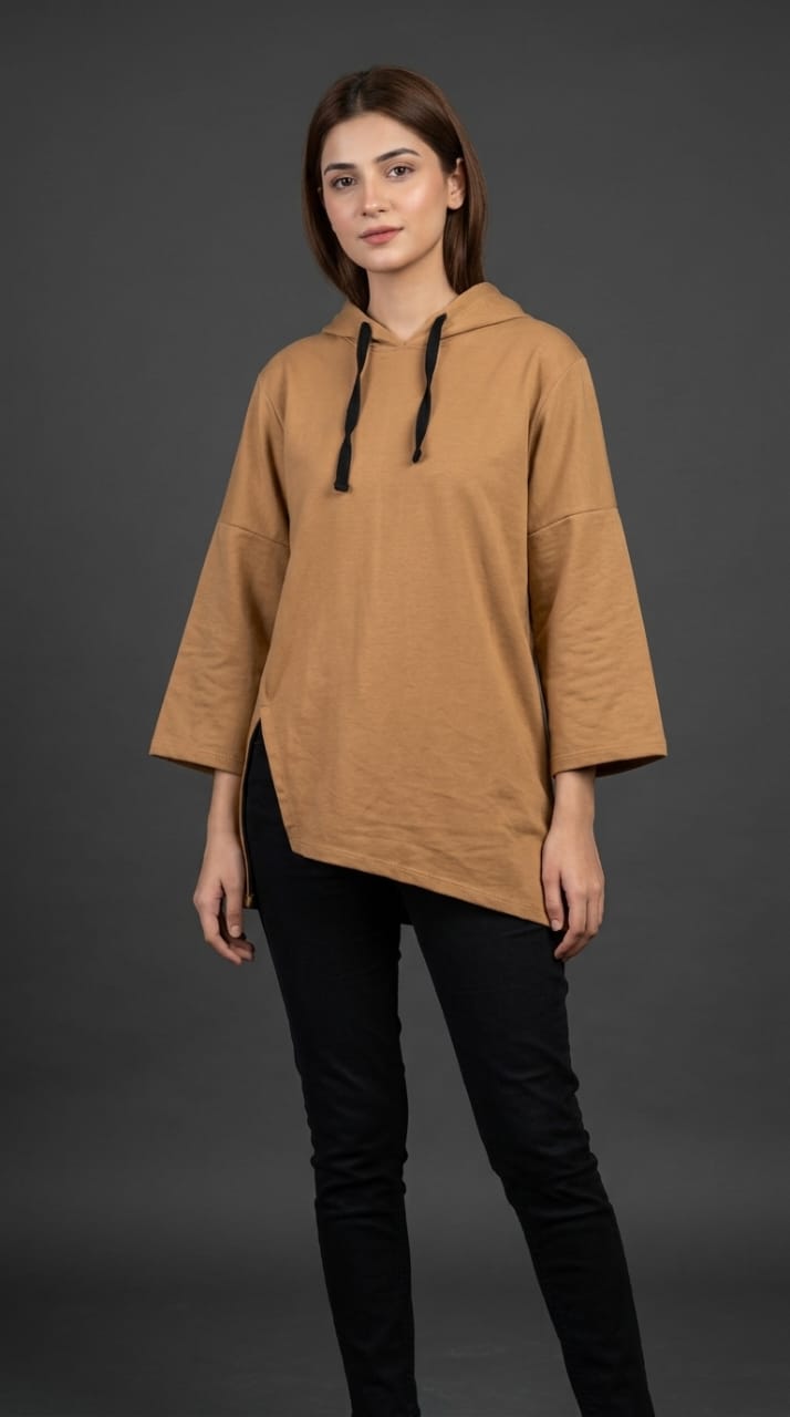 Women’s Camel Oversized Hoodie