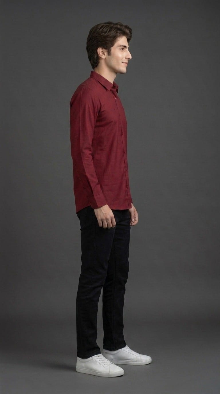 Maroon Casual Shirt