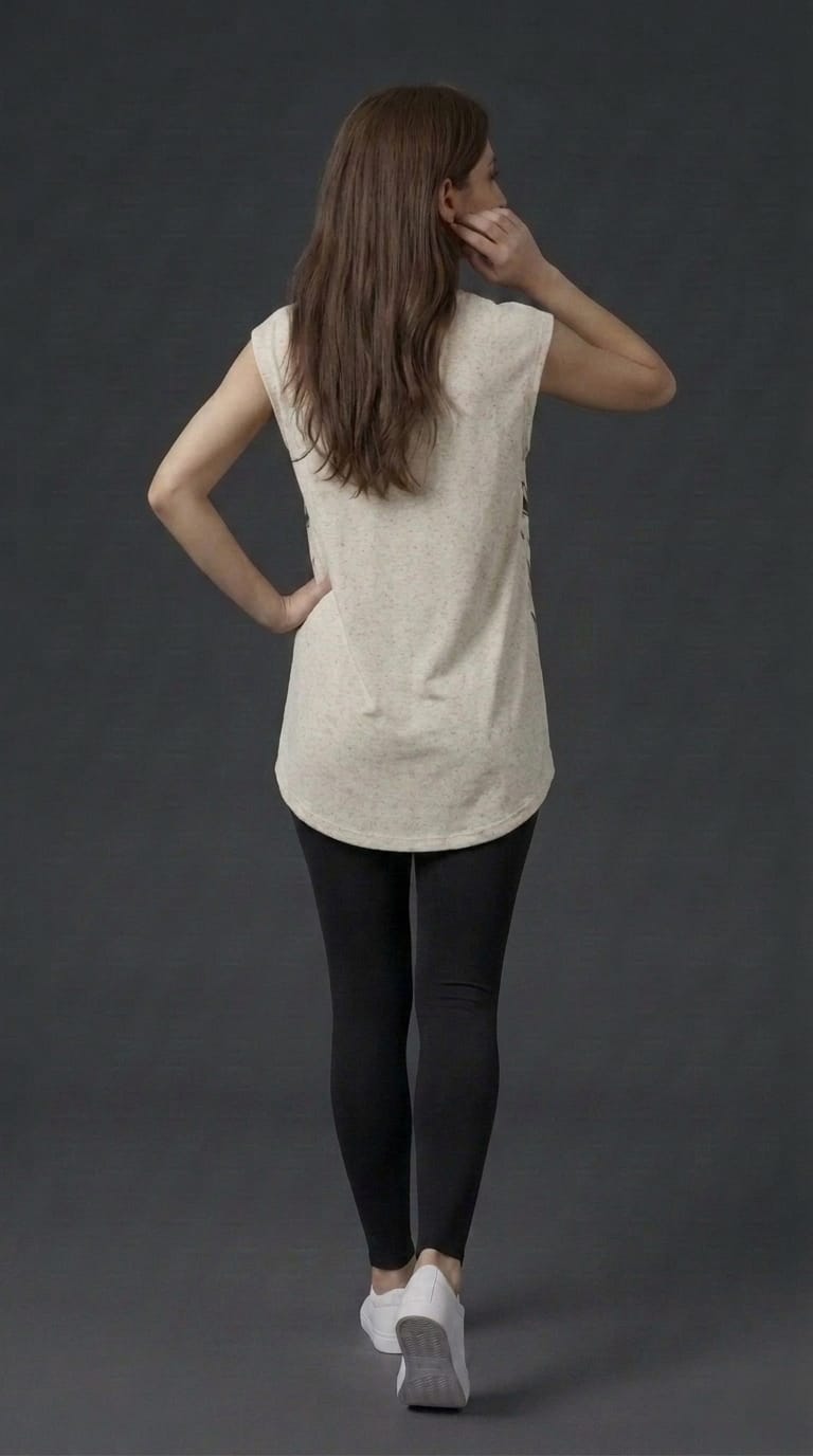Botanical Print Sleeveless Top