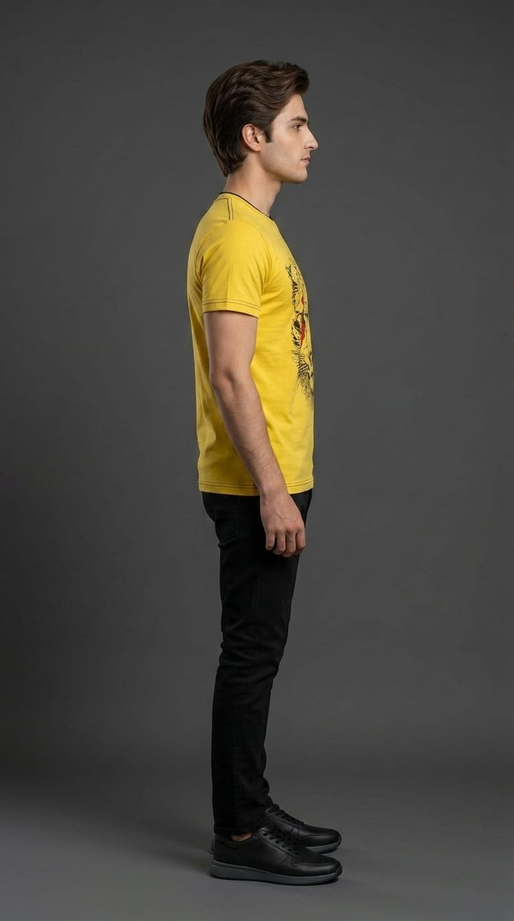 Yellow Cheetah Print Tee