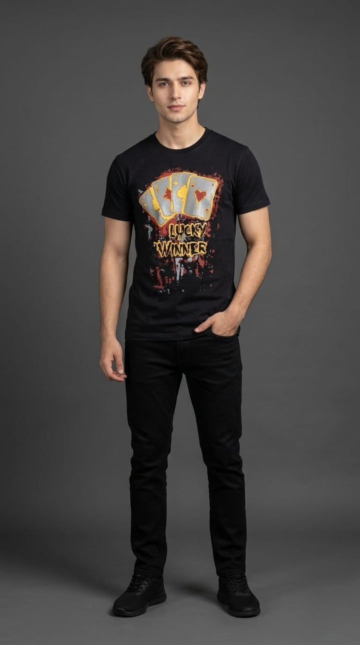 Lucky Winner Tee Black