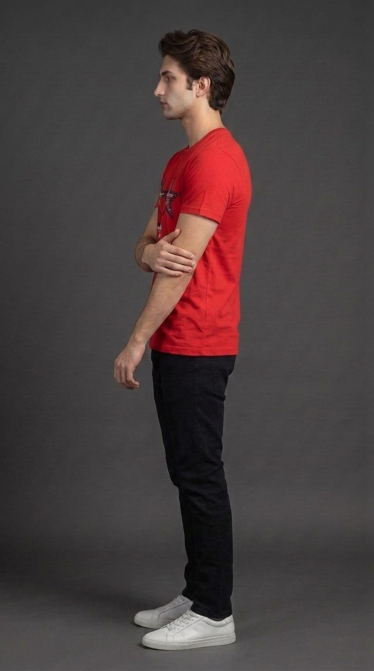 Five Star Tee Red