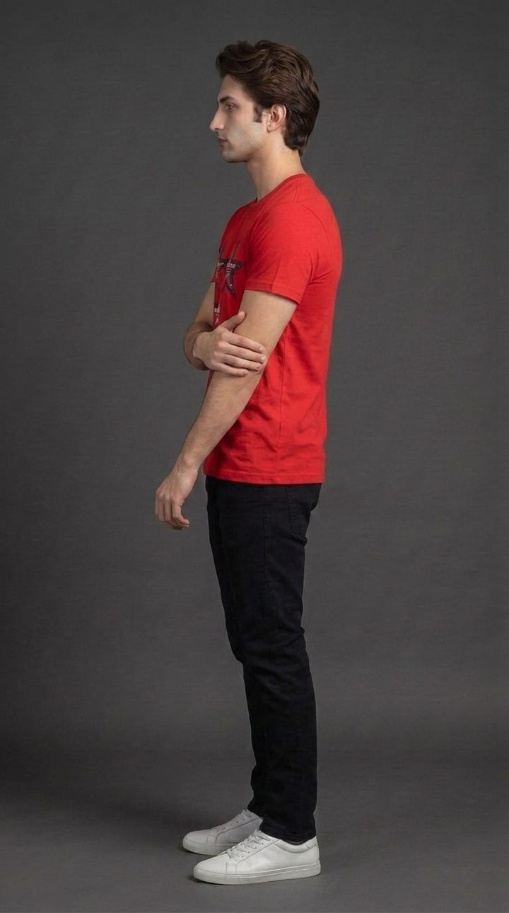 Five Star Tee Red