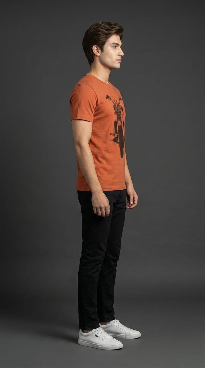 Orange Bullet Graphic T
