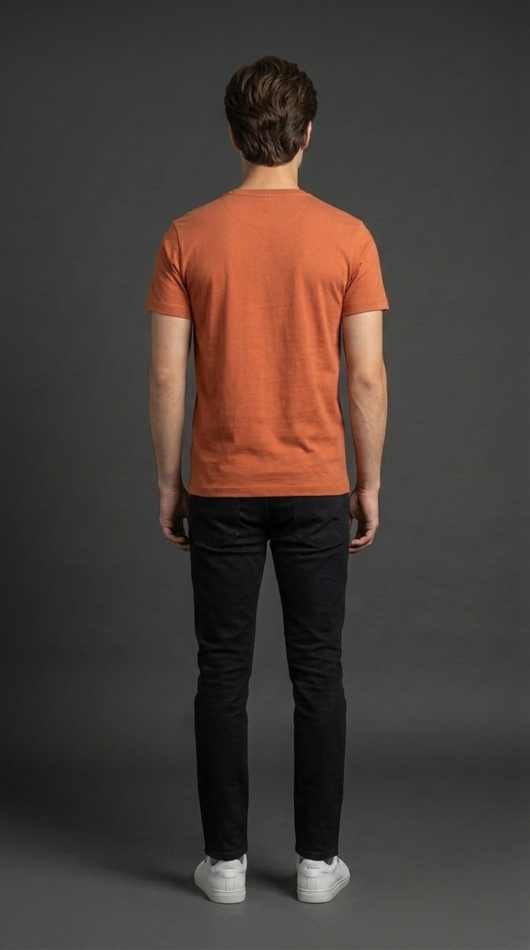 Orange Bullet Graphic T