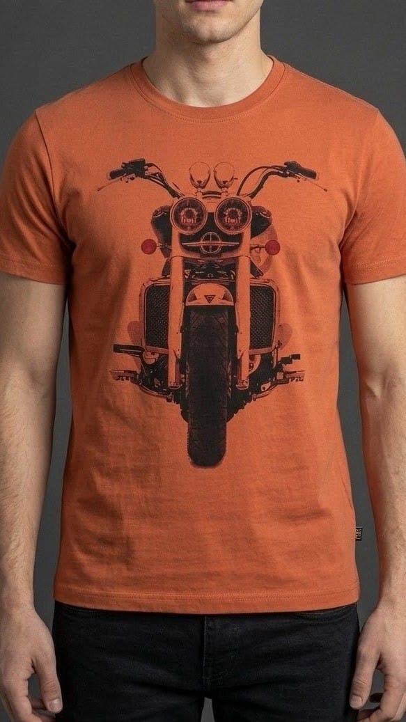 Orange Bullet Graphic T