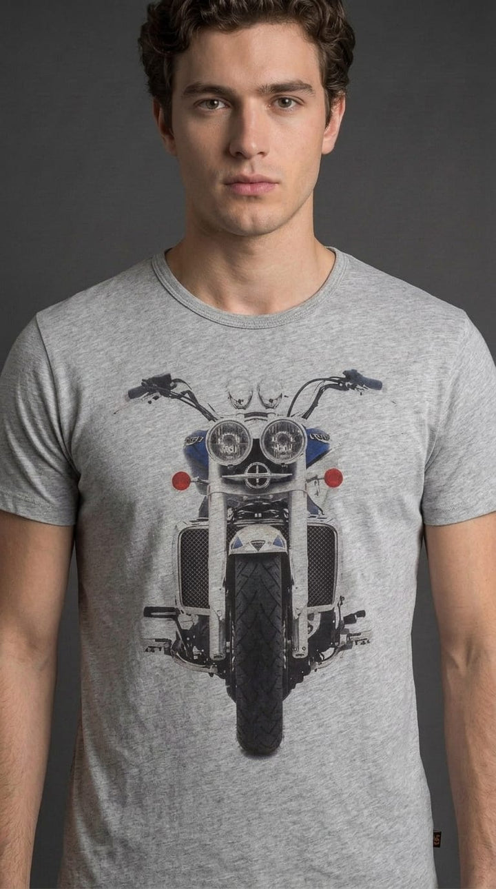 Grey Bullet Graphic Tee
