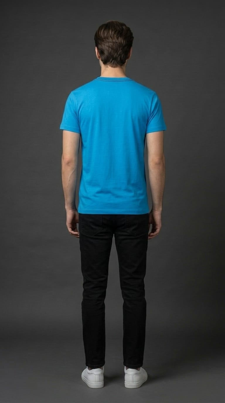 Blue Cheetah Print Tee
