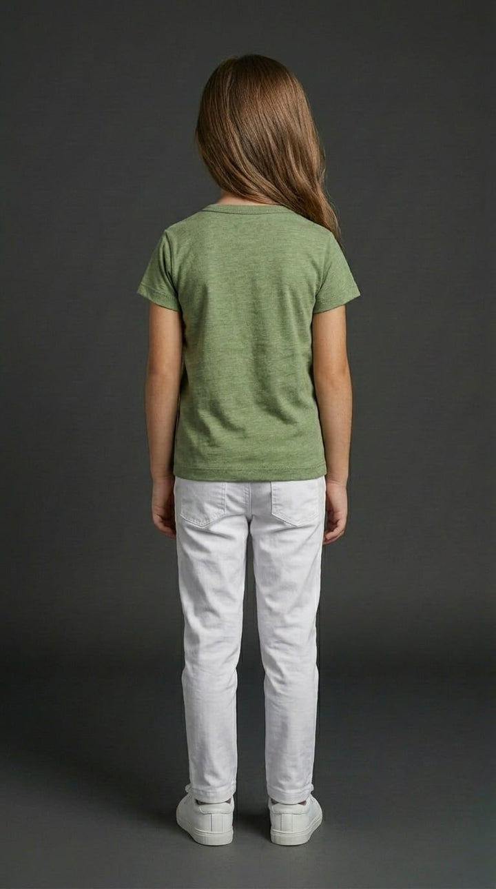 Girls Pure Love Flower Print Tee