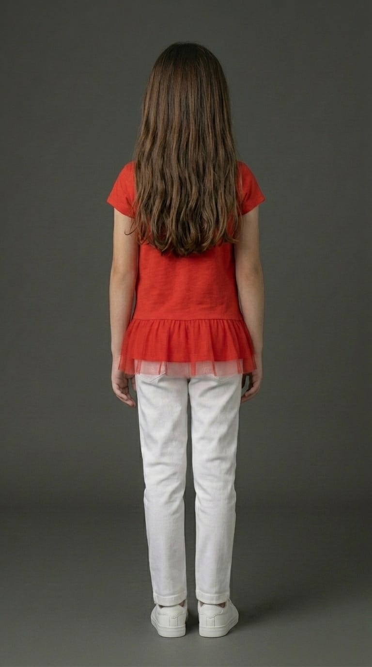 Girls Sweet Love Floral Peplum Top