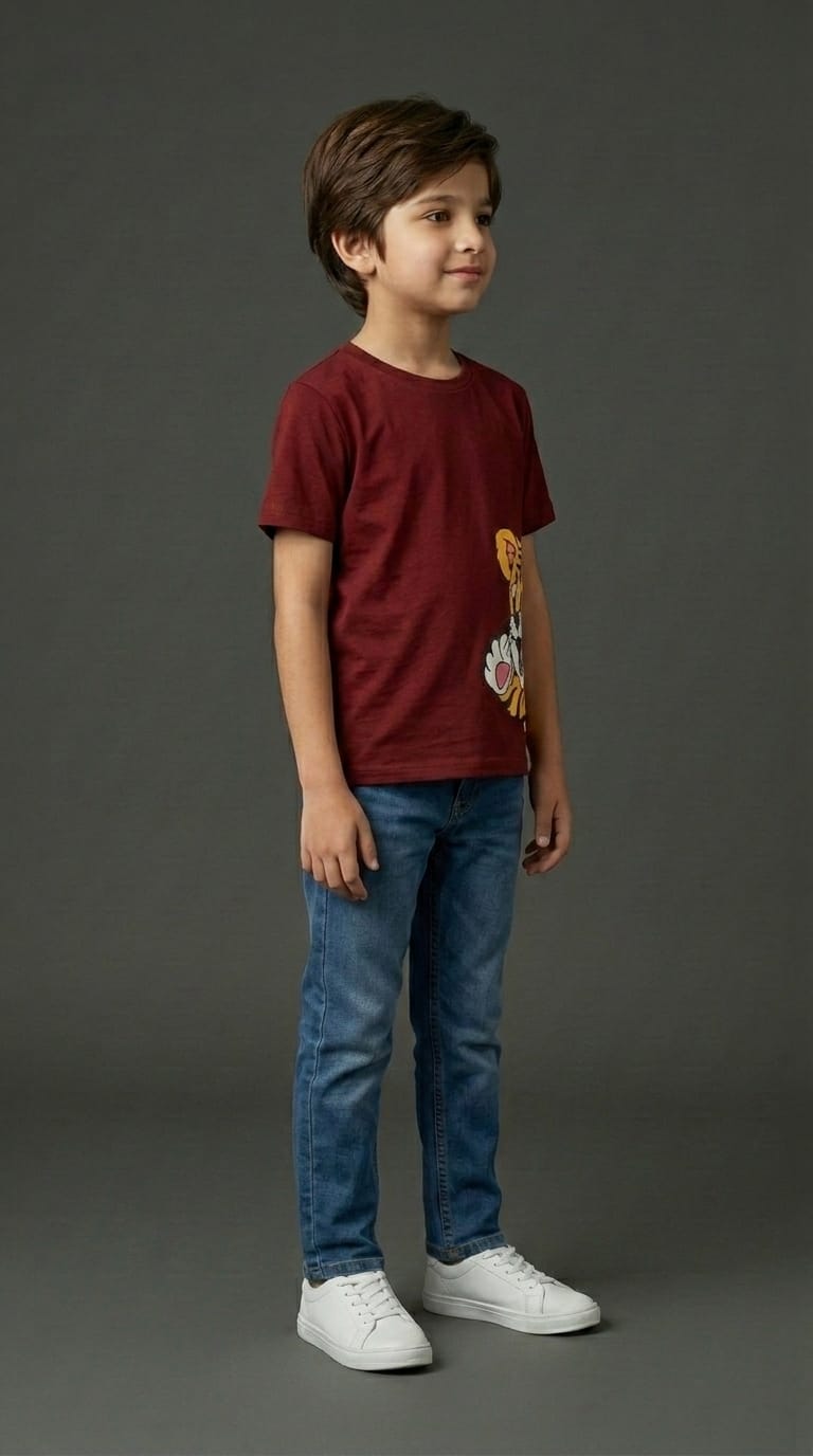 Boys Tiger Print T