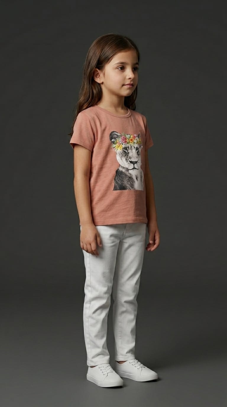 Girls Lioness Graphic Tee