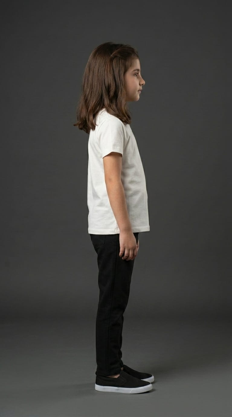 Girls Giraffe Graphic Tee – White