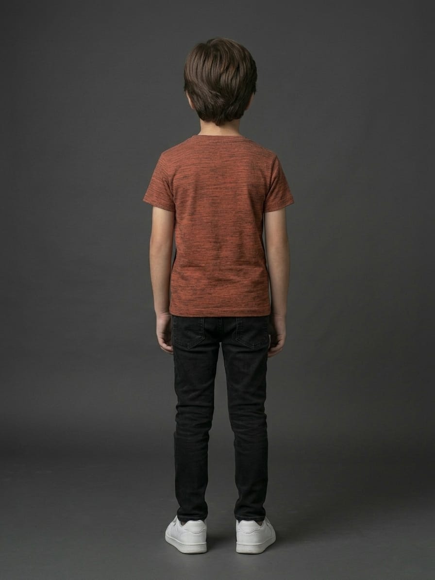 Boys Rust Brown Bicycle Graphic Tee
