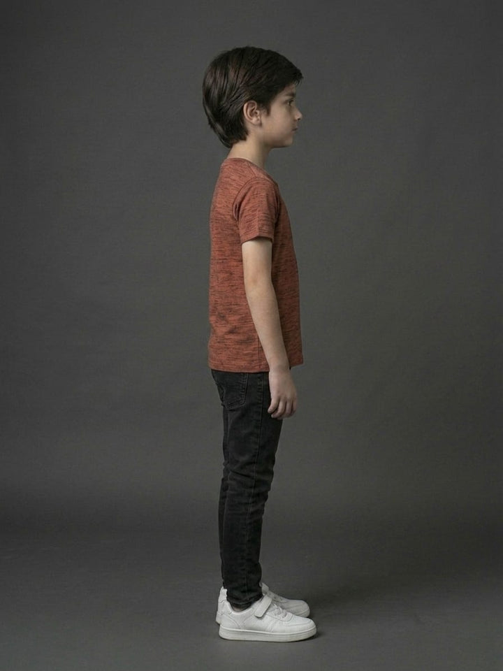 Boys Rust Brown Bicycle Graphic Tee