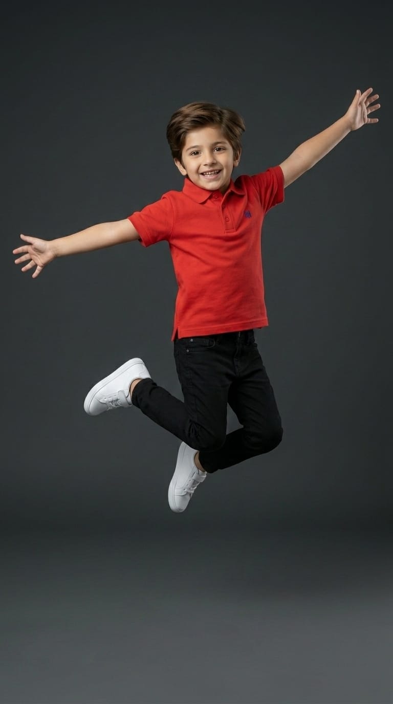 Boys Red Polo Shirt