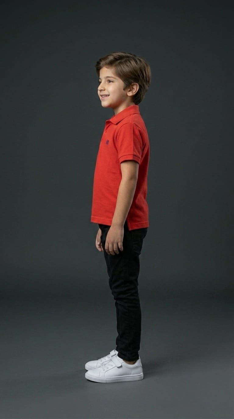 Boys Red Polo Shirt