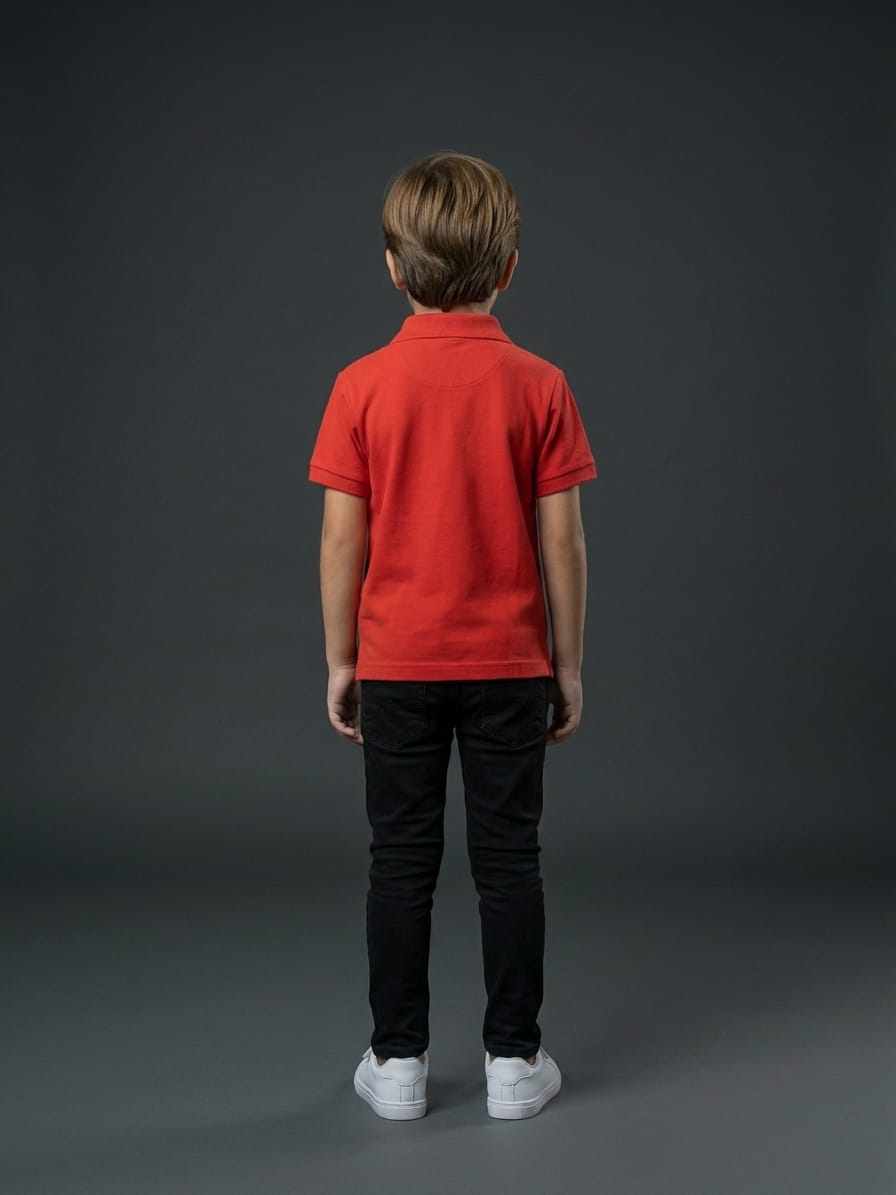 Boys Red Polo Shirt