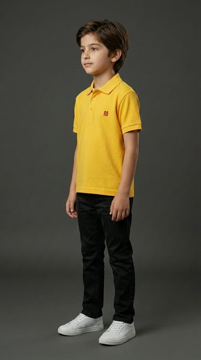 Boys Yellow Polo Shirt