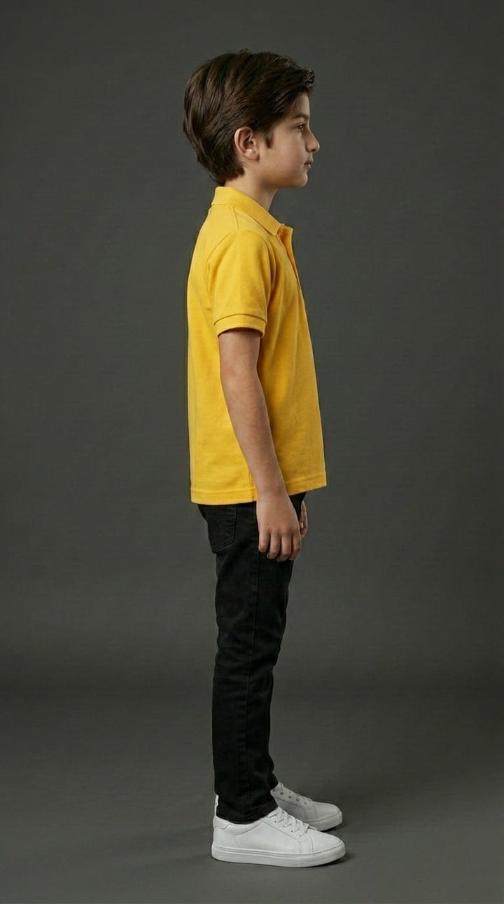 Boys Yellow Polo Shirt