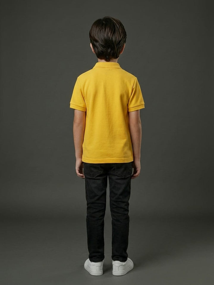 Boys Yellow Polo Shirt