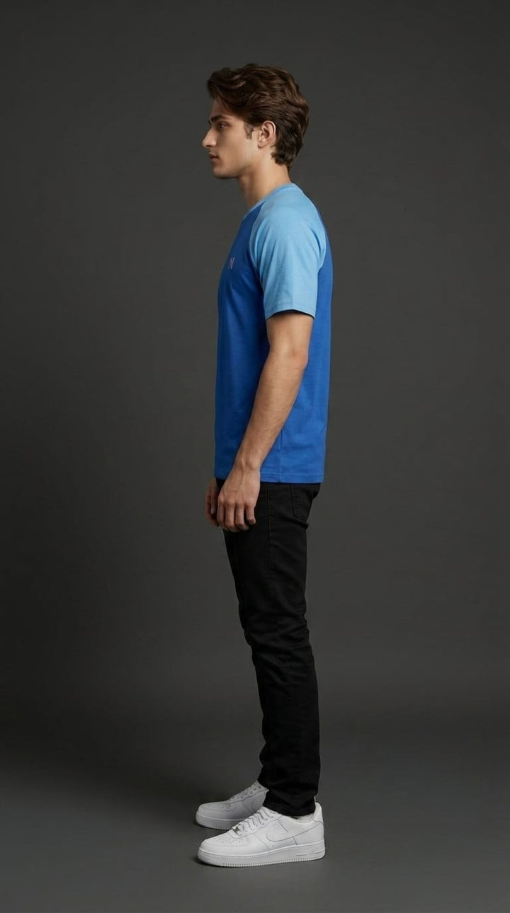 Blue Contrast Tee