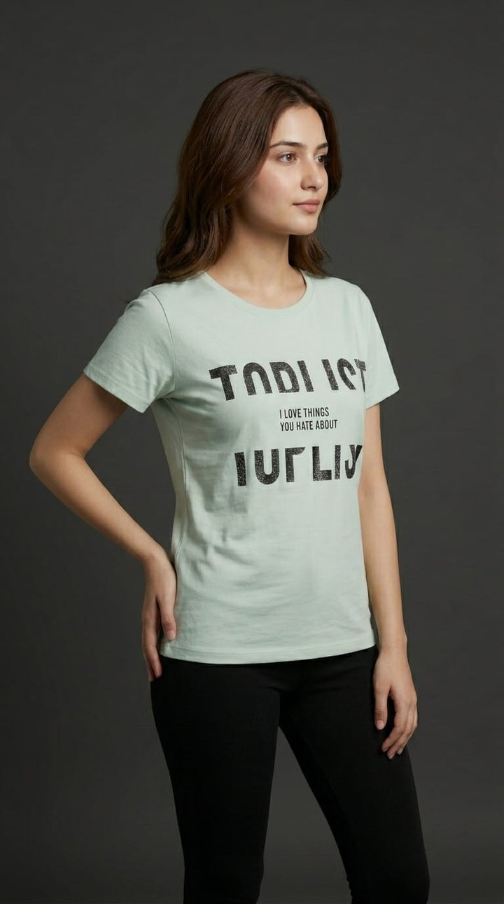 Women Top List Graphic Tee