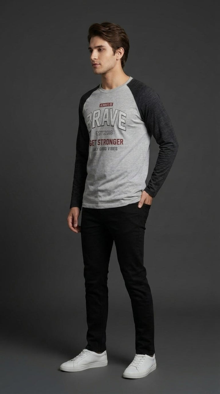 Brave Raglan Full Sleeve Tee