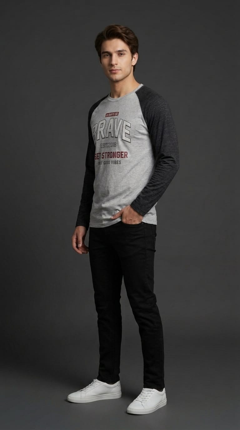 Brave Raglan Full Sleeve Tee