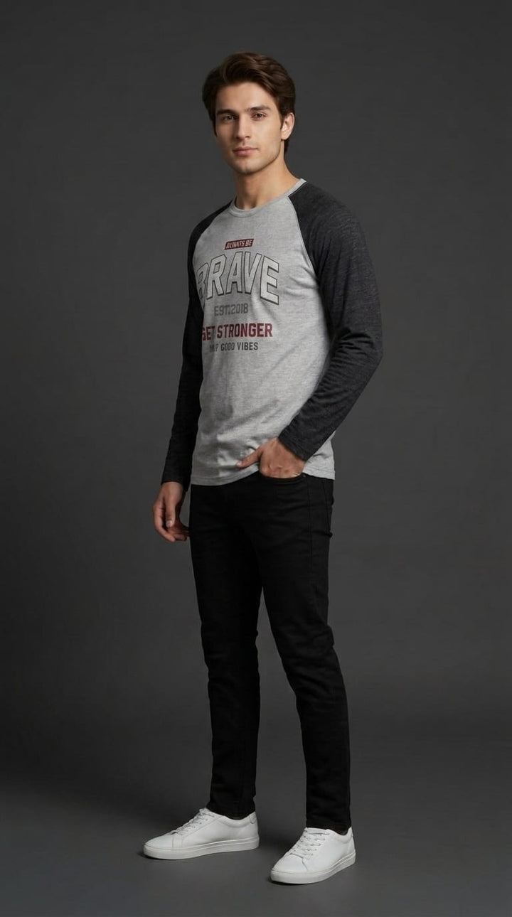 Brave Raglan Full Sleeve Tee
