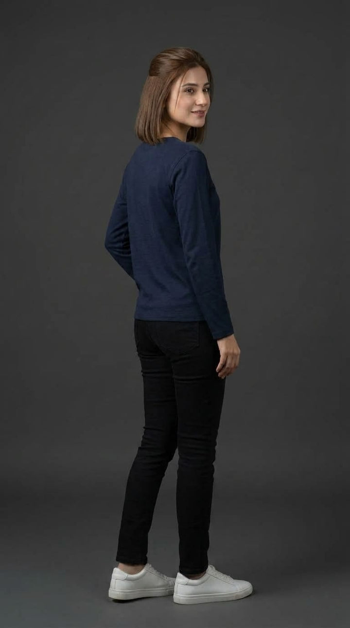 Navy Blue Full Sleeve Tee