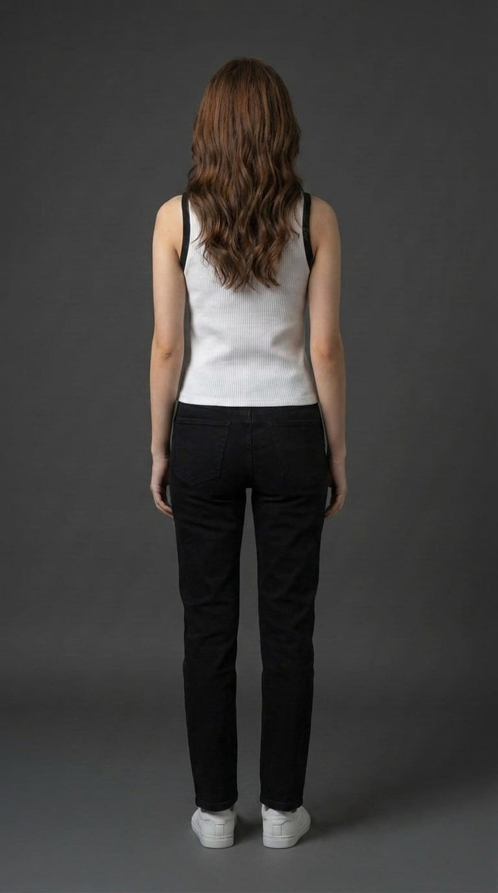 Women’s White Ribbed Tank Top