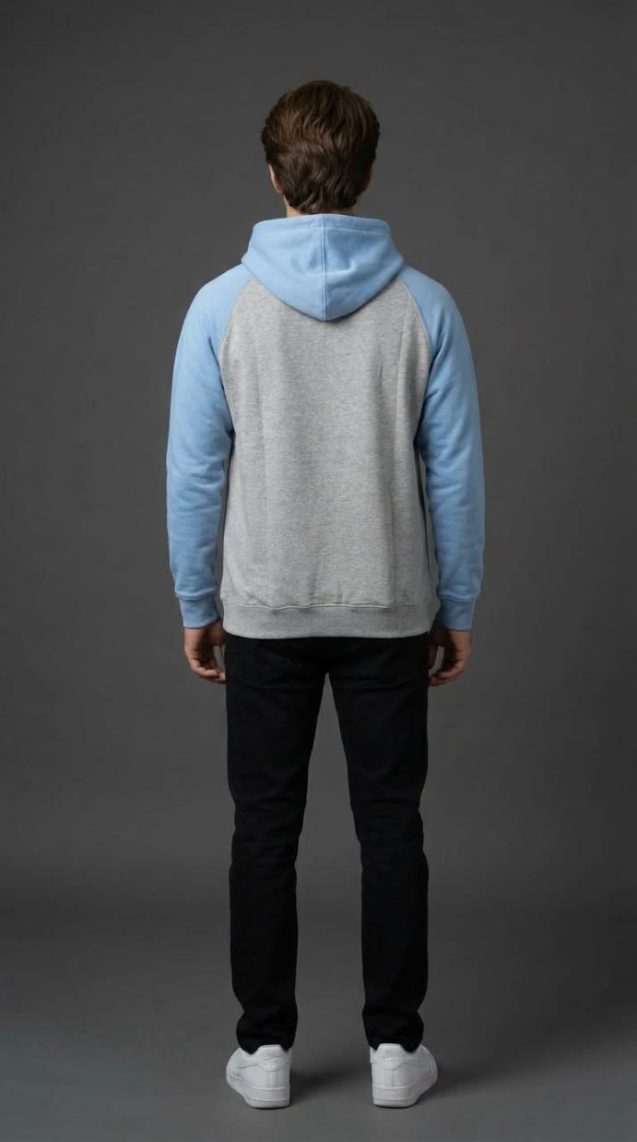 Vintage Hipster Raglan Hoodie