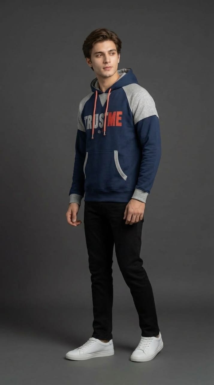 Trust Me Hoodie Navy