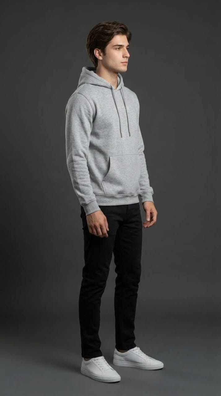 Light Grey Hipster Hoodie
