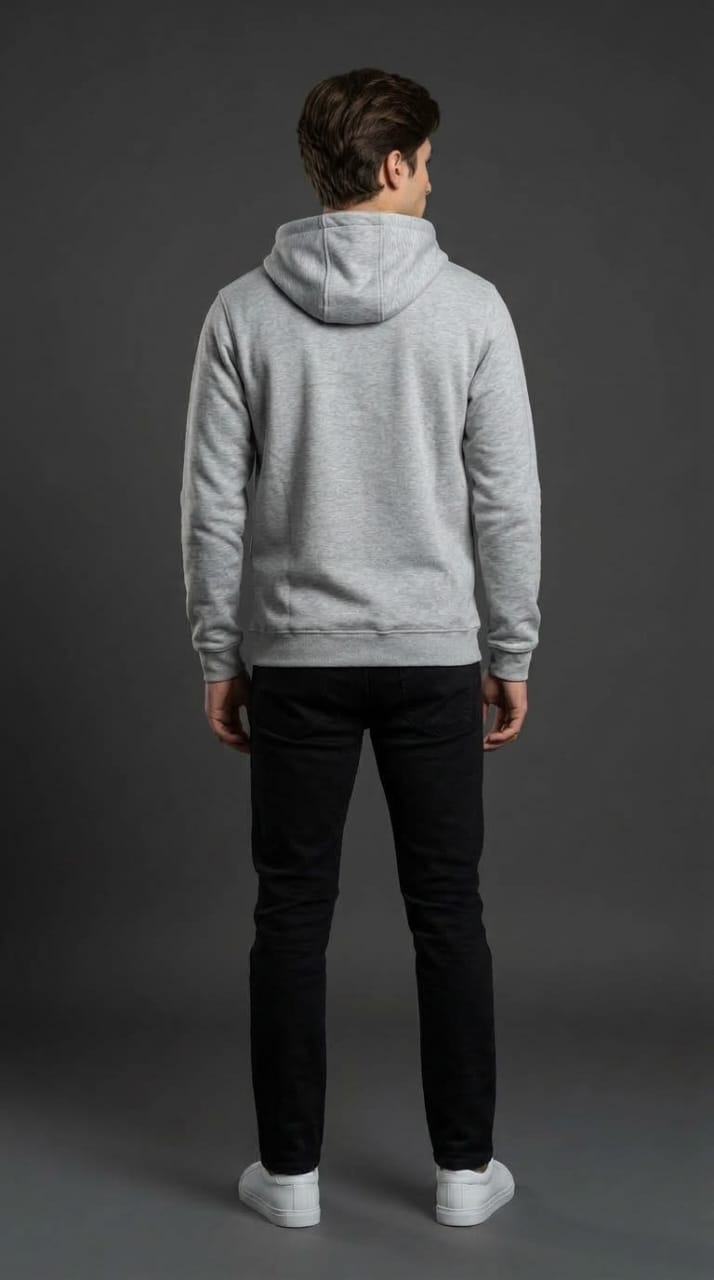 Light Grey Hipster Hoodie