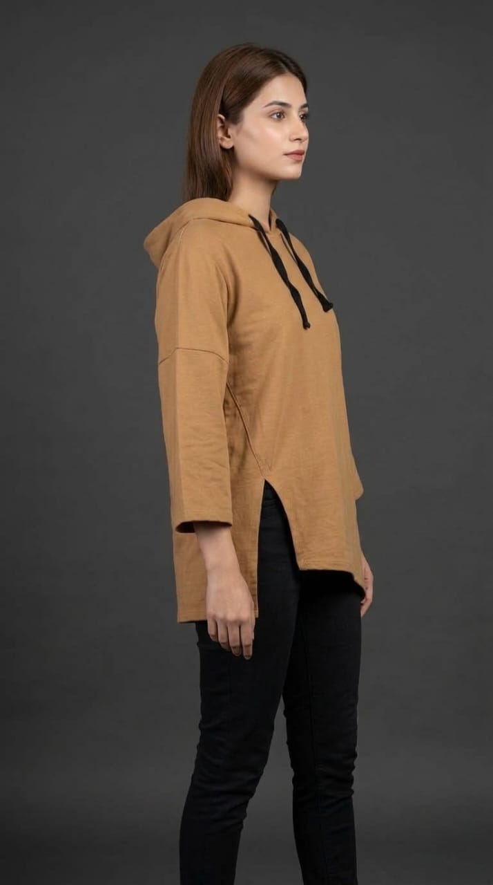 Women’s Camel Oversized Hoodie