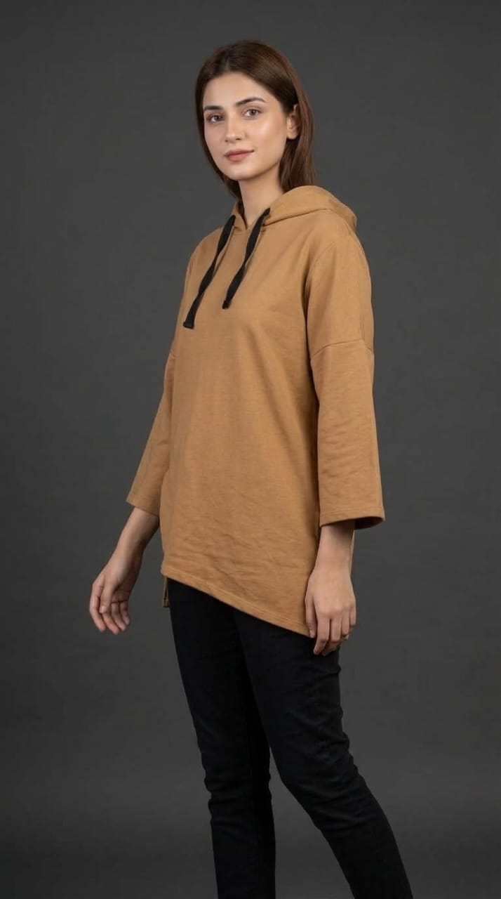 Women’s Camel Oversized Hoodie